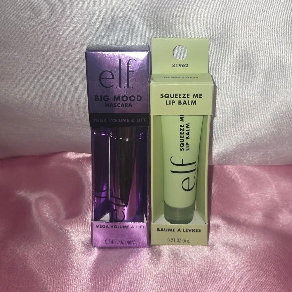 ELF Big Mood Mascara and Squeeze Me Lip Balm Bundle